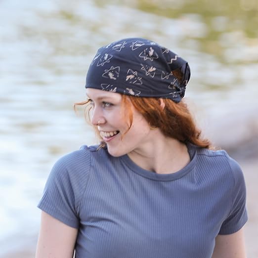 Premium Designer Bandana - Blue and Grey