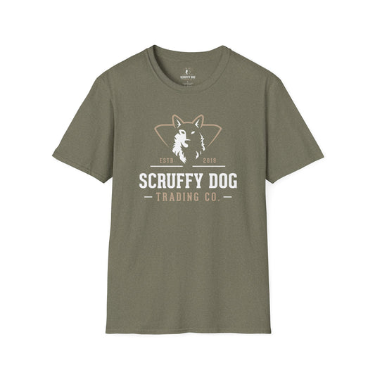 Scruffy Dog logo t-shirt ring-spun cotton detail