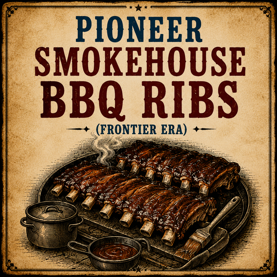 Pioneer Smokehouse BBQ Ribs Frontier Era