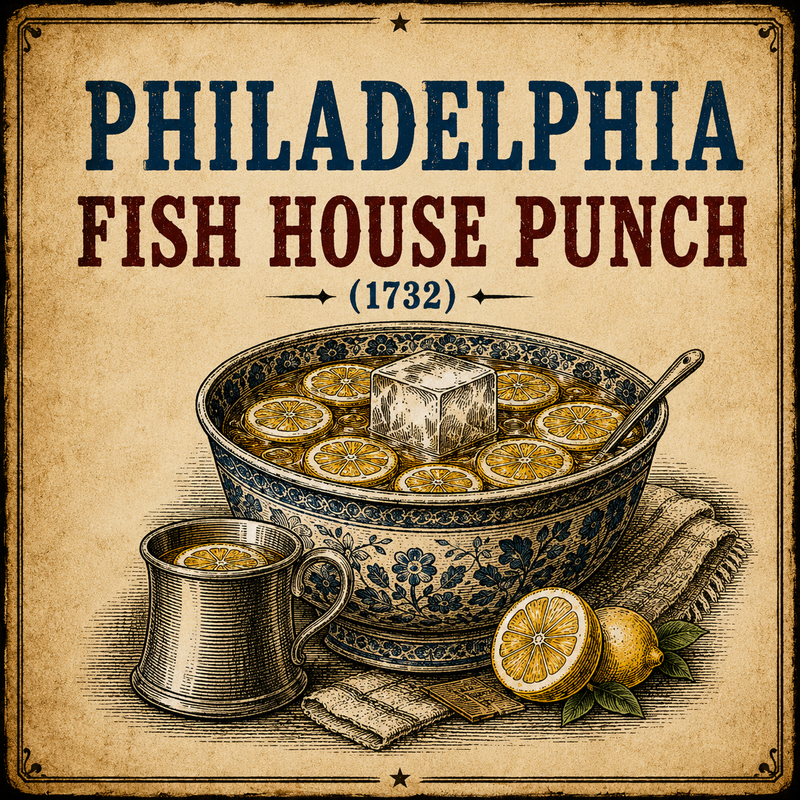 Philedelphia Fish House Punch (1732)