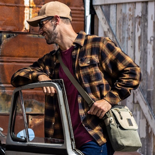 Small Messenger Bag – 11" | Khaki/Sand