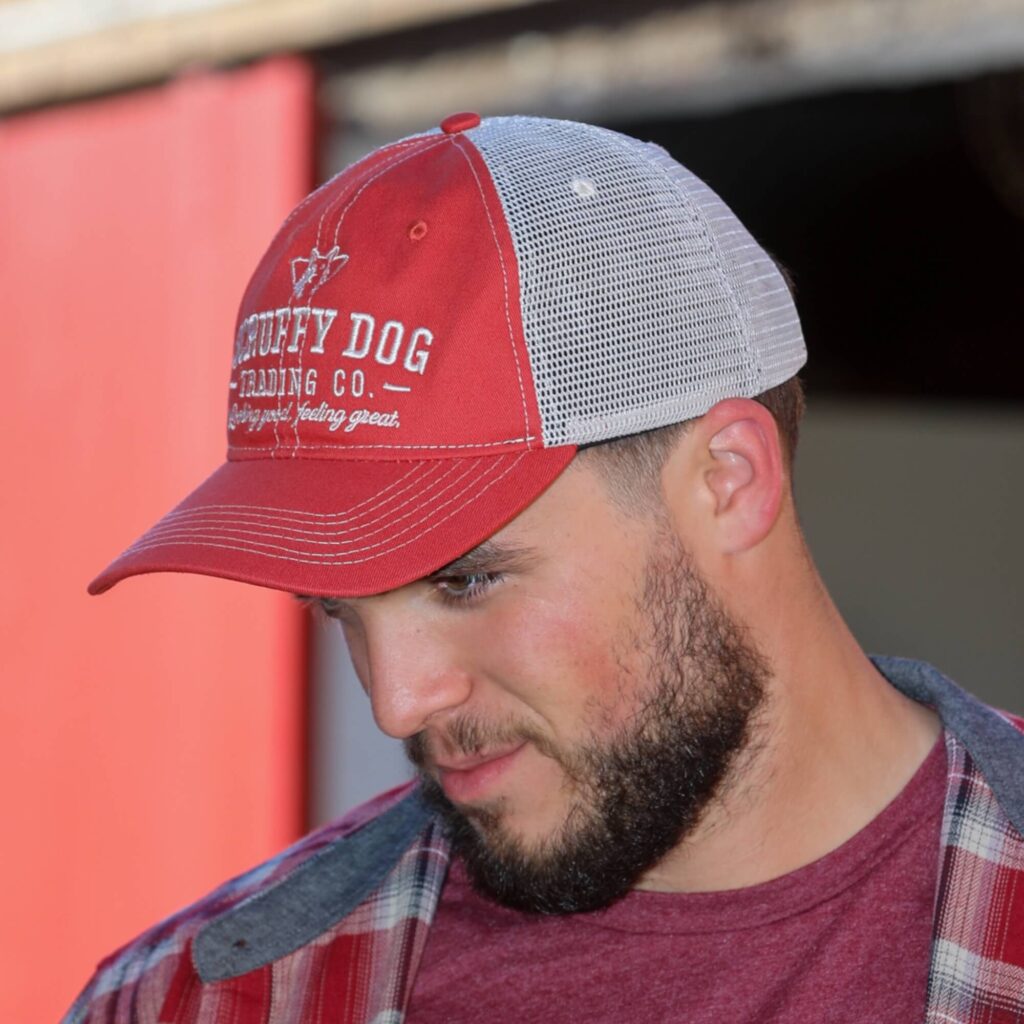 Premium Trucker Hat – Vintage Red