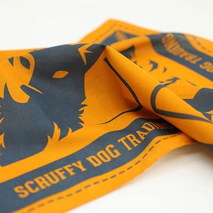 Scruffy Dog bandana cotton fabric print detail