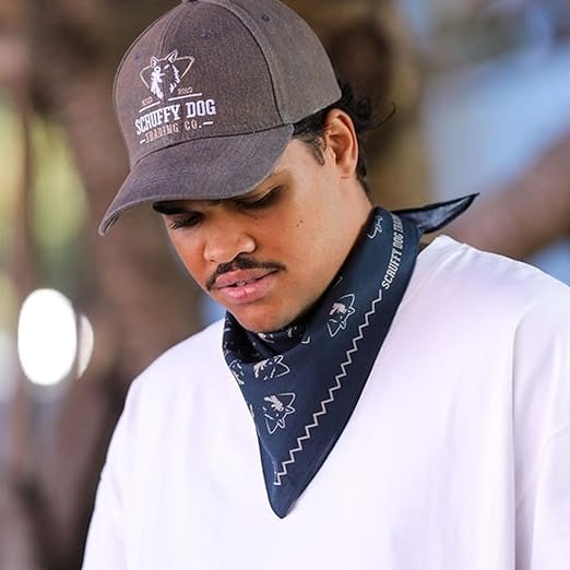 Premium Designer Bandana - Blue and Grey