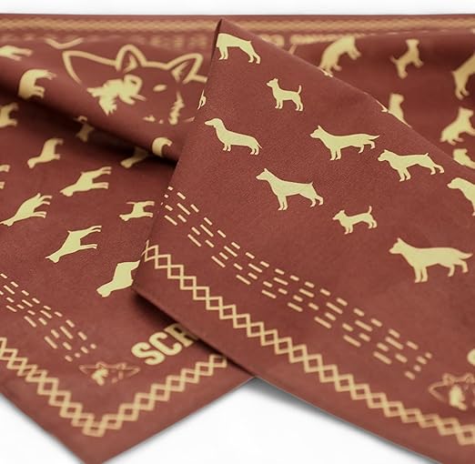 Scruffy Dog designer bandana designs earthy colours