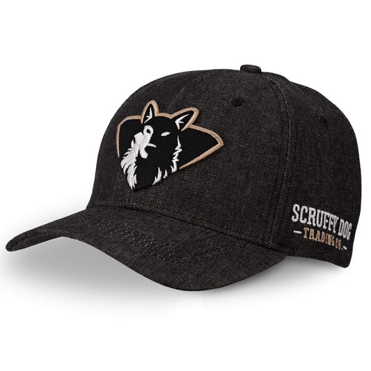 Premium Baseball Cap – Black Denim