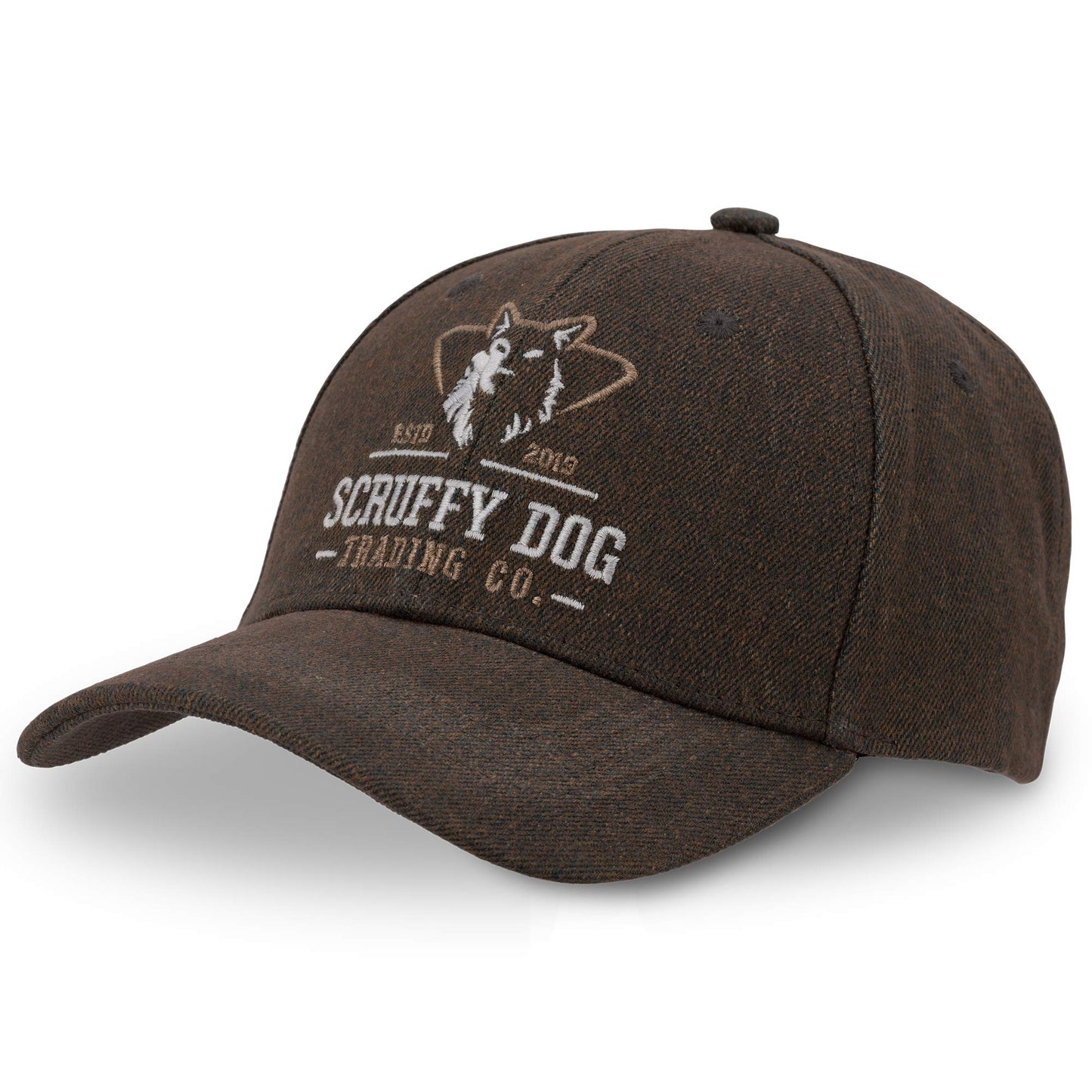 Waxed brown premium baseball cap by Scruffy Dog Trading Co.