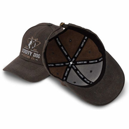 Side view of brown baseball cap