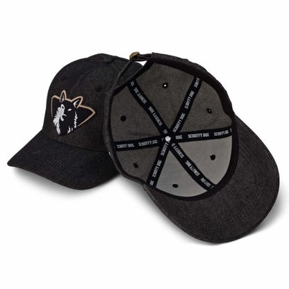 Premium Baseball Cap – Black Denim