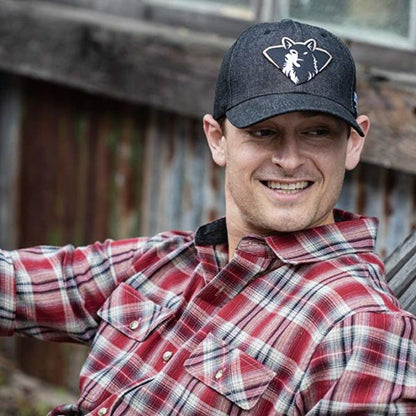 Premium Baseball Cap – Black Denim