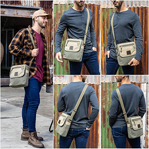 Unisex 11-inch messenger bag worn crossbody by Scruffy Dog