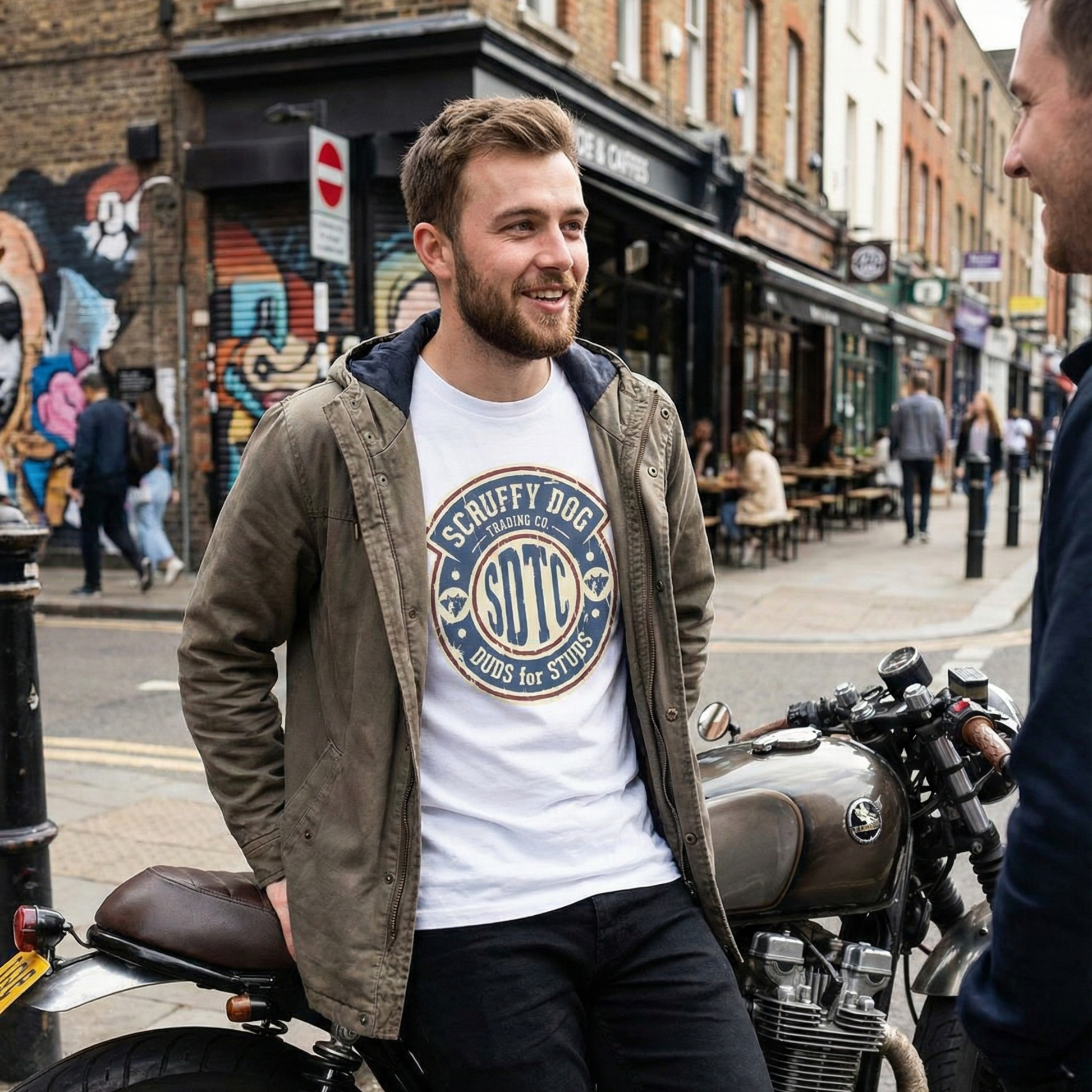 Duds for Studs vintage logo t-shirt Scruffy Dog Trading Co men