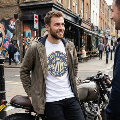 Duds for Studs vintage logo t-shirt Scruffy Dog Trading Co men