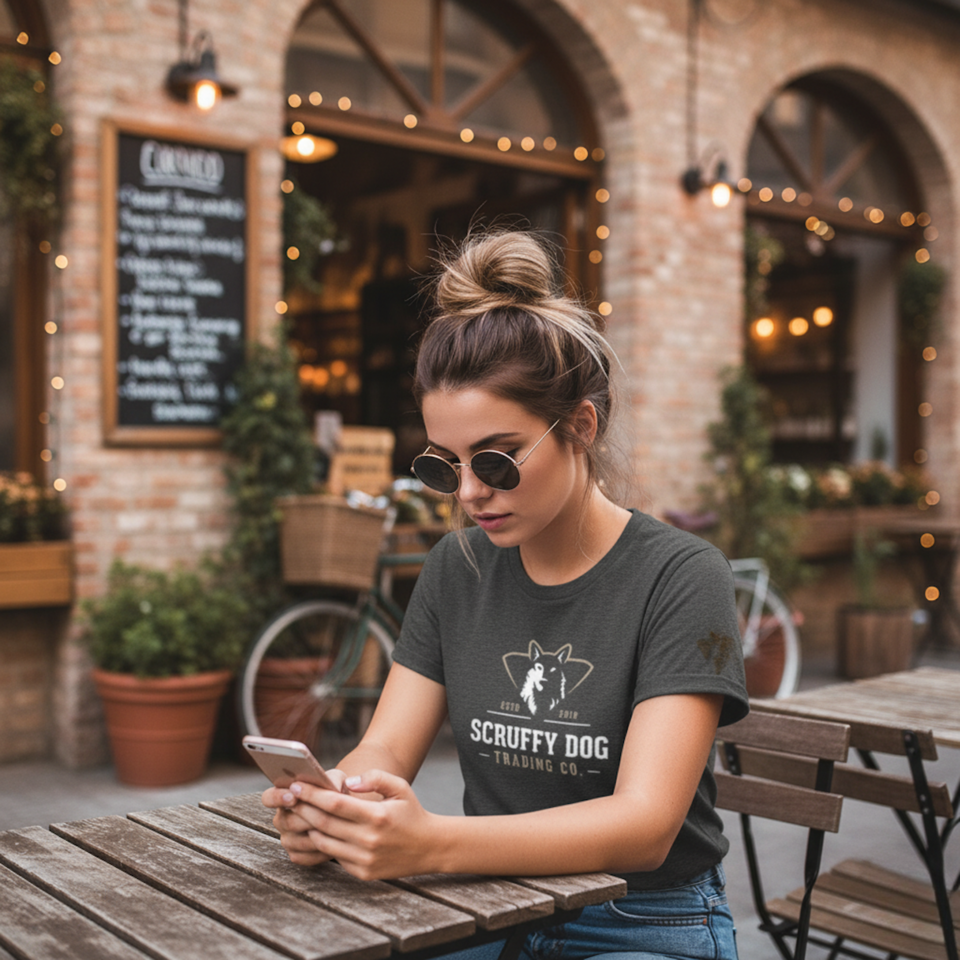 Scruffy Dog Trading Co classic logo t-shirt unisex softstyle cotton