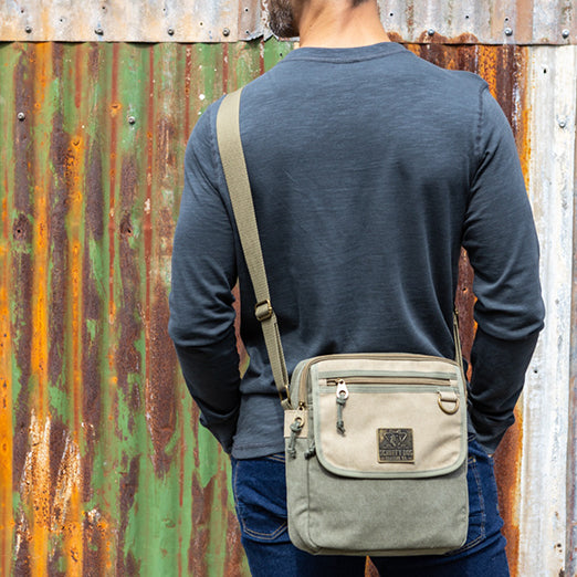 Small Messenger Bag – 11" | Khaki/Sand