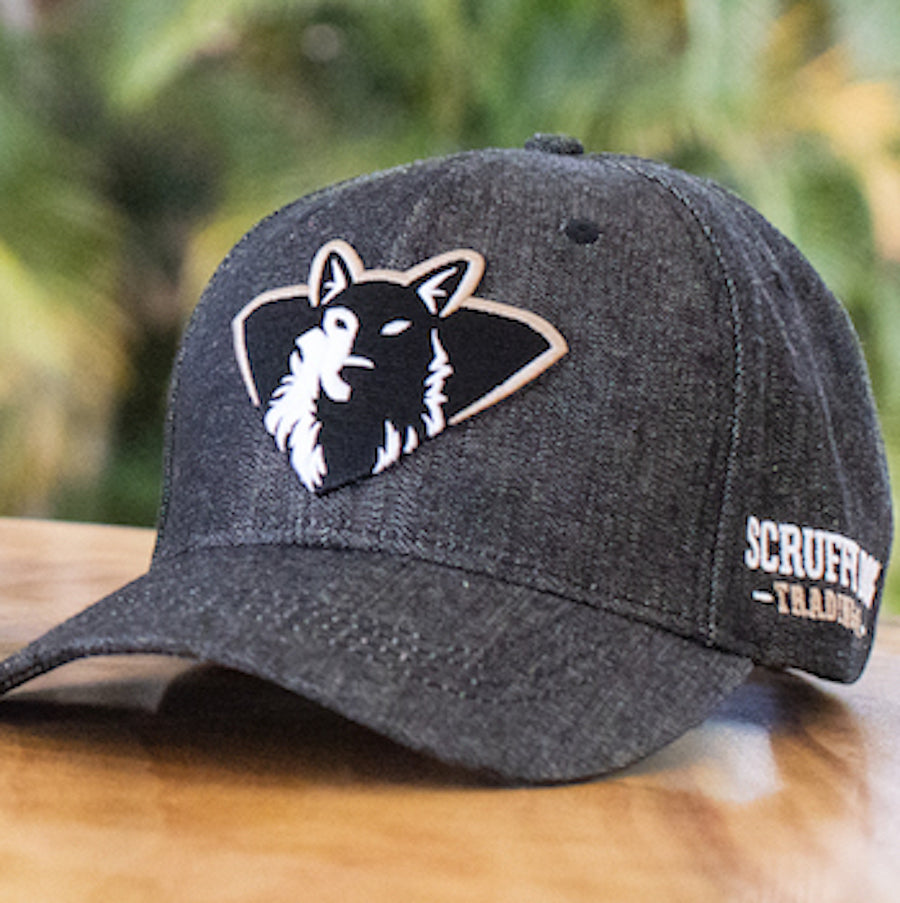 Premium Baseball Cap – Black Denim
