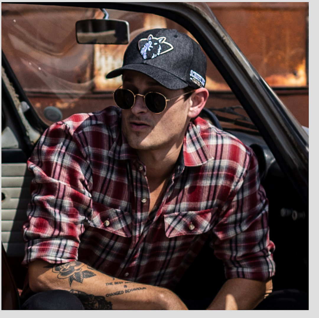 Premium Baseball Cap – Black Denim
