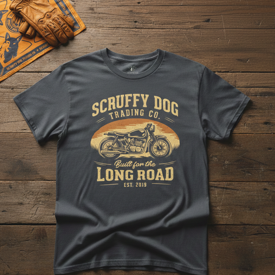 Motorcycle Graphic T-Shirt – Long Road