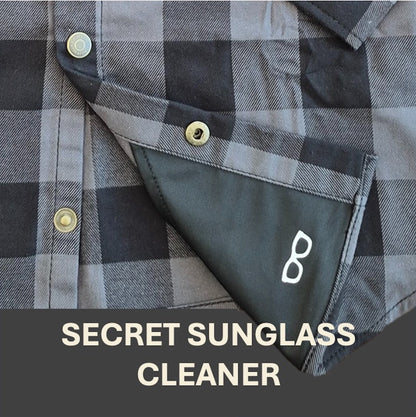 Plaid Flannel Shirt - Grey/Black