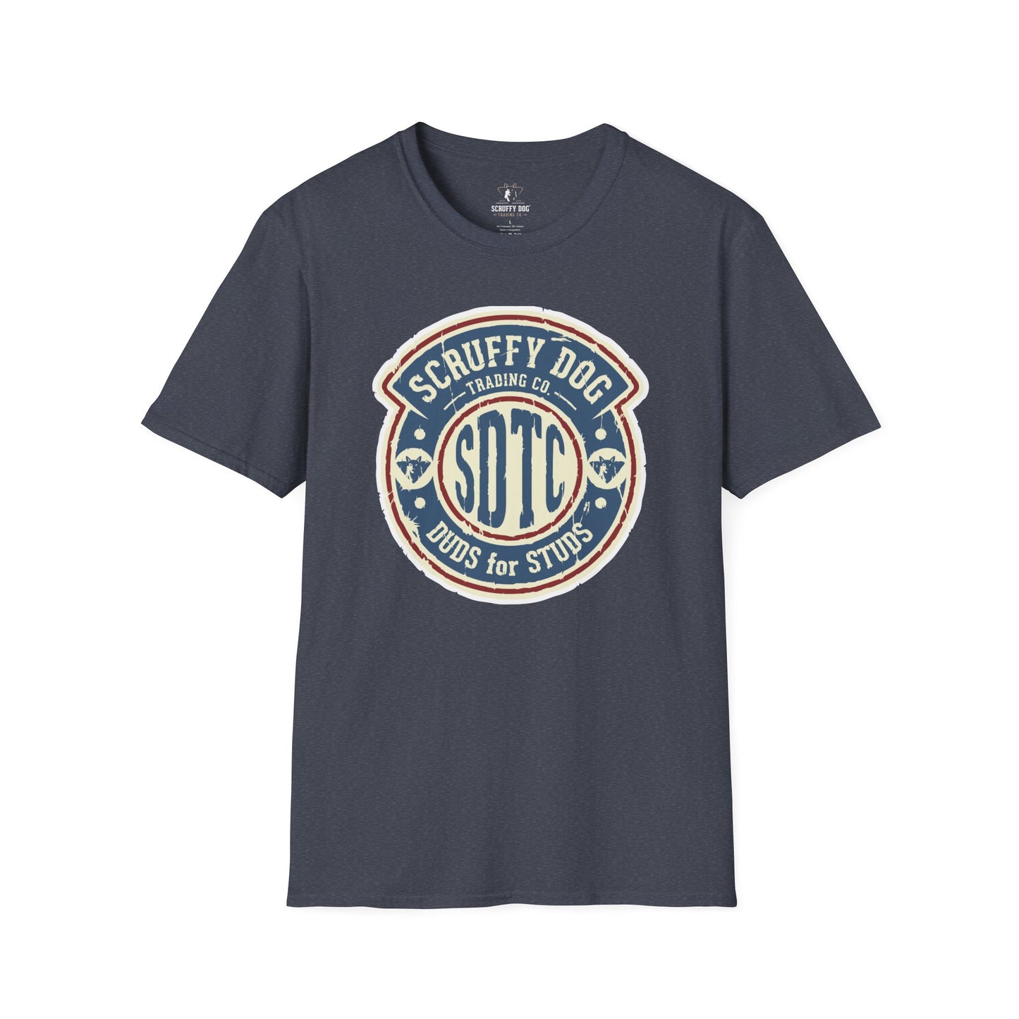 Duds for Studs vintage logo t-shirt in navy
