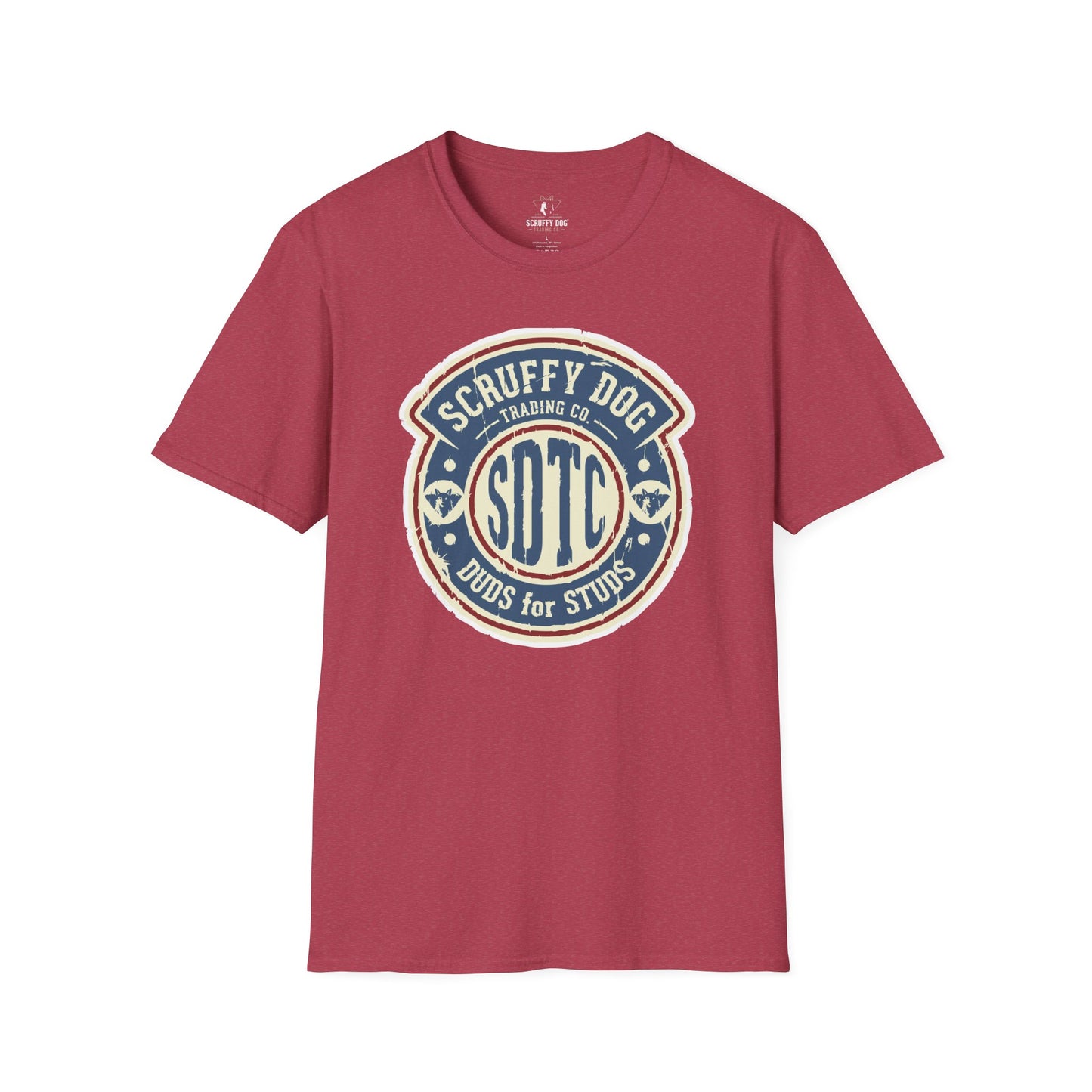 Scruffy Dog Duds for Studs t-shirt back view classic fit