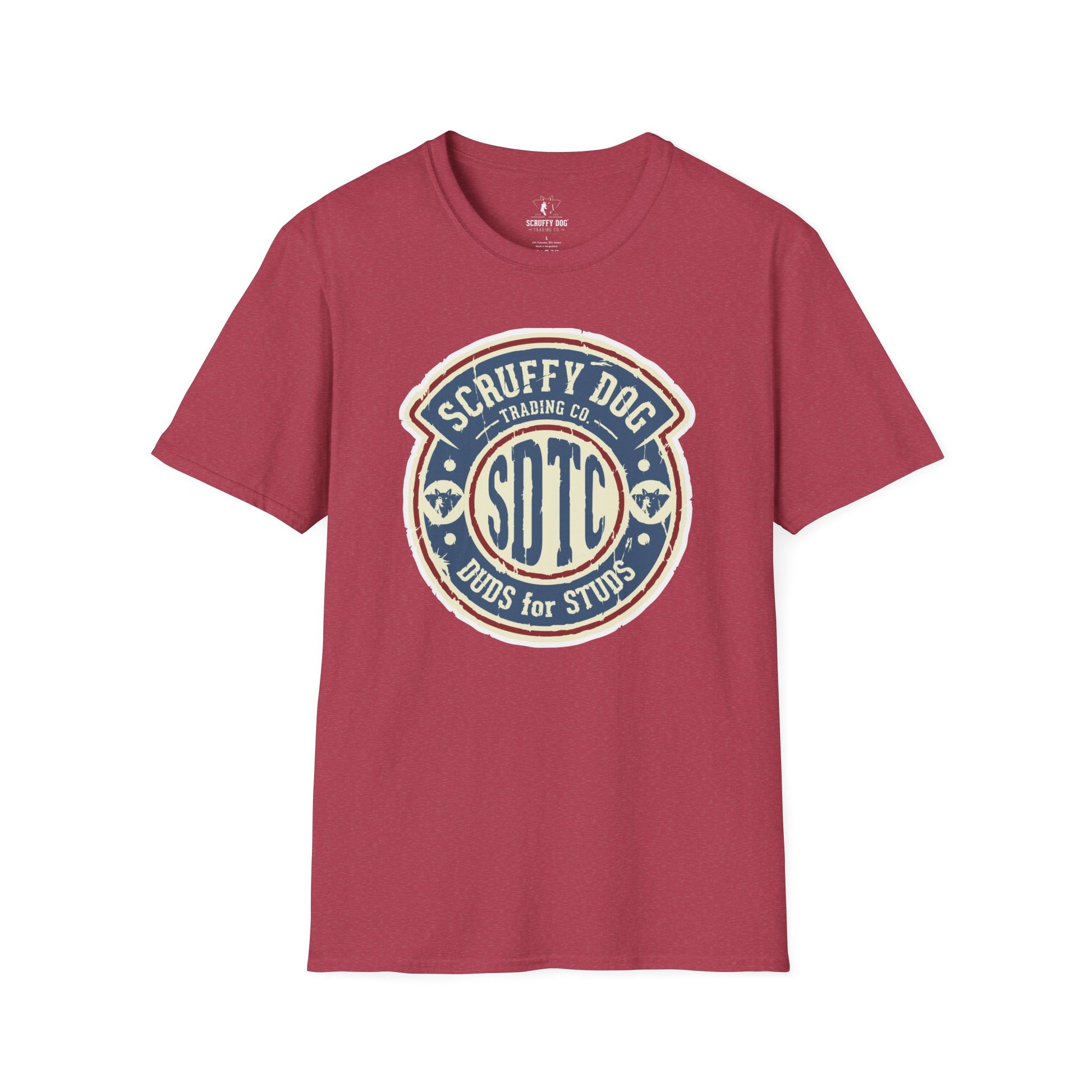 Scruffy Dog Duds for Studs t-shirt back view classic fit