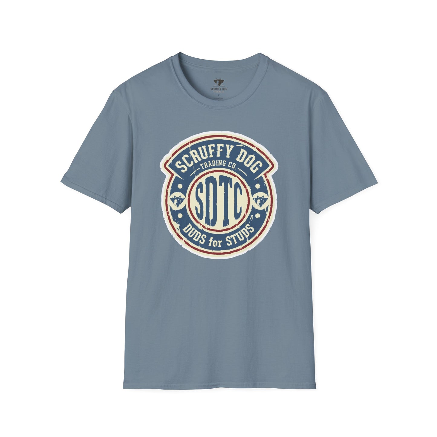 Scruffy Dog Duds for Studs t-shirt back view classic fit
