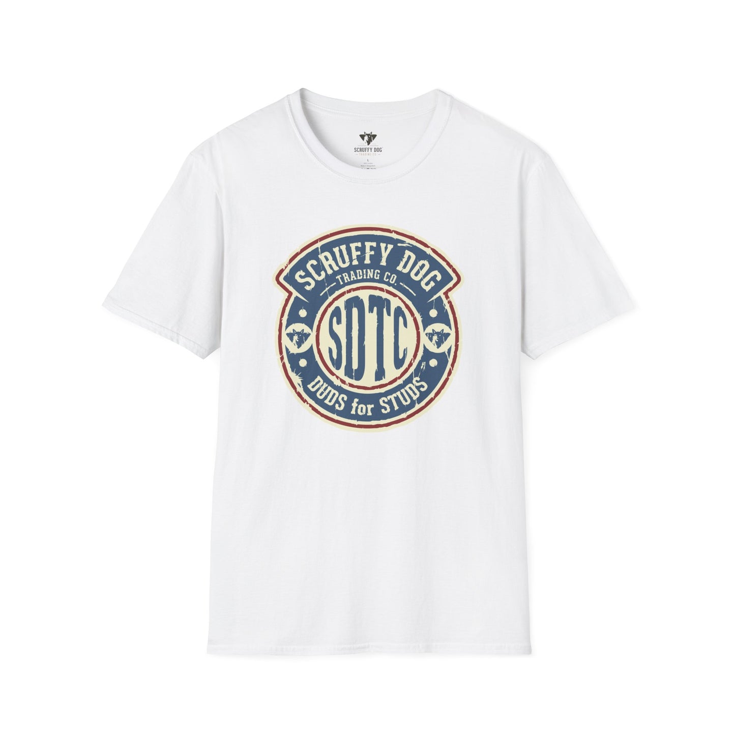Scruffy Dog Duds for Studs t-shirt back view classic fit