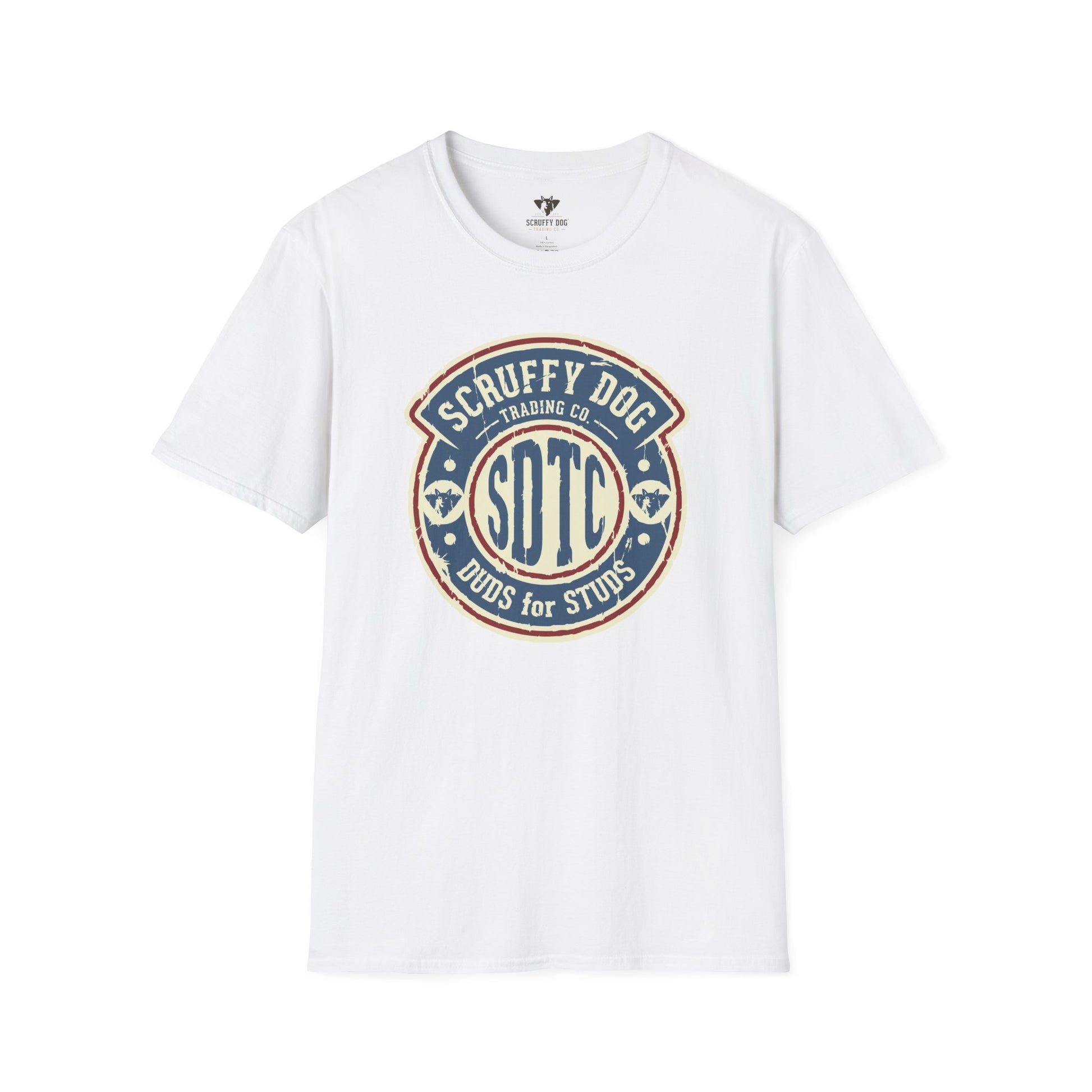 Scruffy Dog Duds for Studs t-shirt back view classic fit