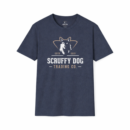 Classic logo t-shirt in navy by Scruffy Dog Trading Co.